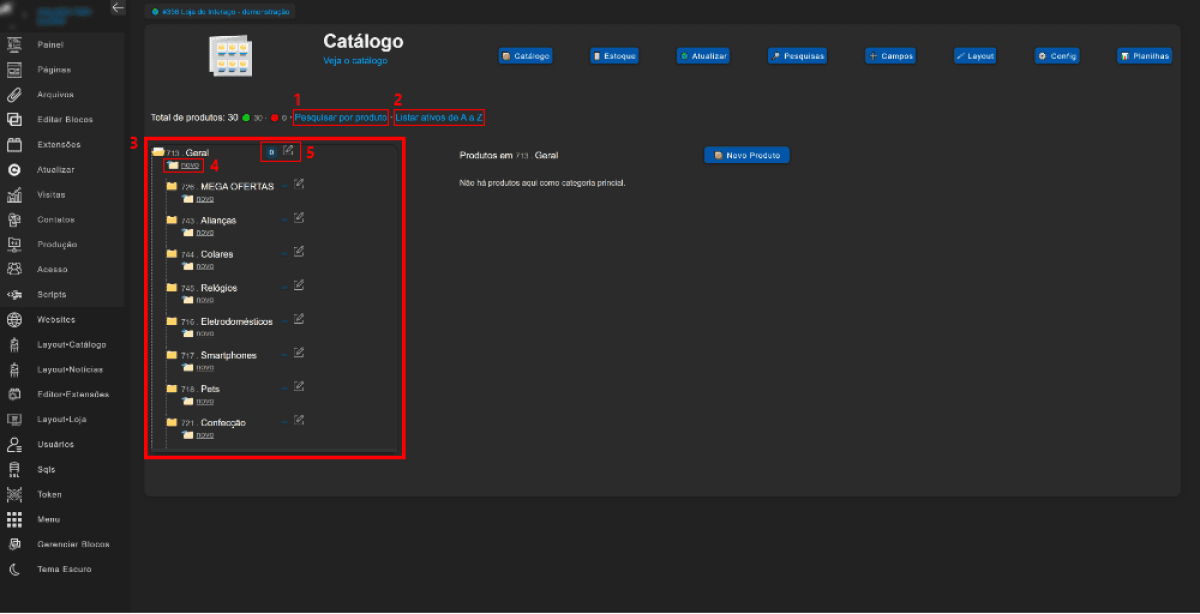 Imagem Apresentando Interface